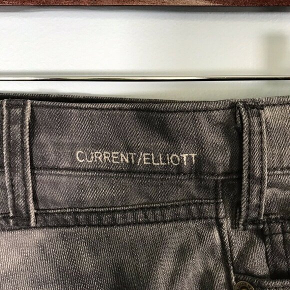 Current/Elliott The Skinny Bleach Out Night/Studs Jeans Size 25 - Picture 6 of 12